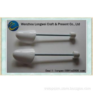 White Adjustable High Heel Plastic Shoe Stretcher And Shoe